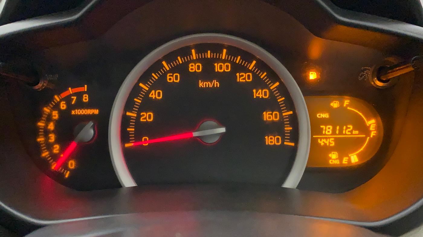 2017 Maruti Celerio VXI CNG, CNG, Manual, 78,112 km, Odometer Image
