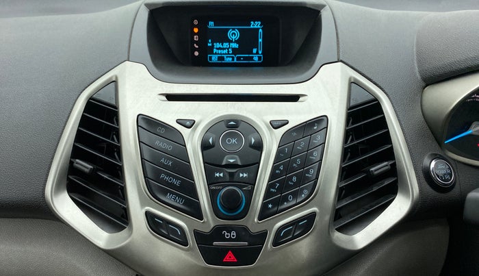 2017 Ford Ecosport TITANIUM 1.5L PETROL AT, Petrol, Automatic, 65,377 km, Infotainment System