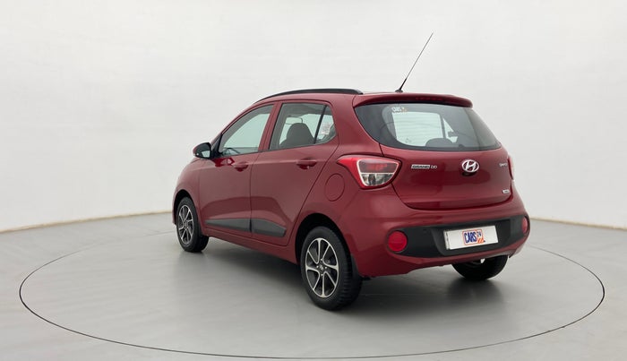 2017 Hyundai Grand i10 SPORTZ (O) AT 1.2 KAPPA VTVT, Petrol, Automatic, 18,257 km, Left Back Diagonal