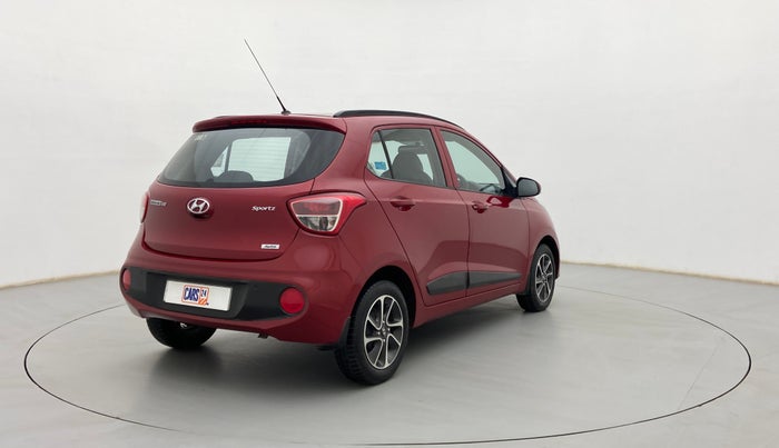 2017 Hyundai Grand i10 SPORTZ (O) AT 1.2 KAPPA VTVT, Petrol, Automatic, 18,257 km, Right Back Diagonal