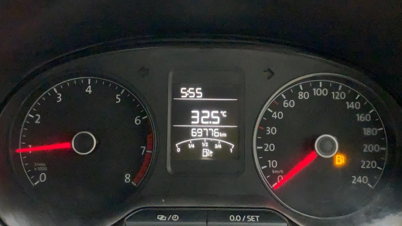 2019 Volkswagen Polo TRENDLINE 1.0L, Petrol, Manual, 69,775 km, Odometer Image
