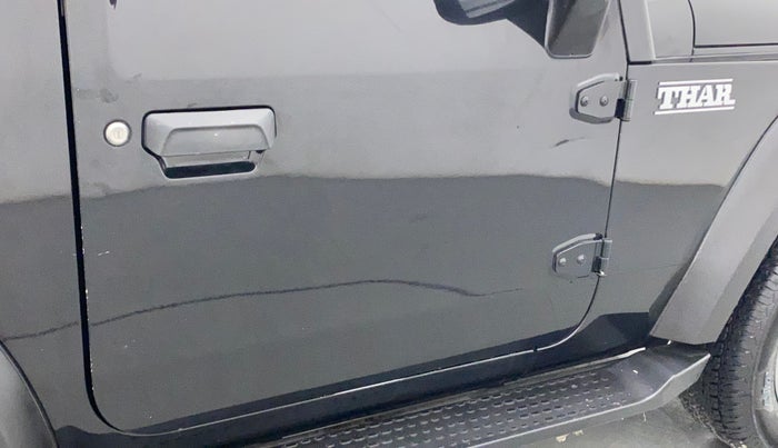 2021 Mahindra Thar LX PETROL HT 4WD AT, Petrol, Automatic, 52,389 km, Driver-side door - Slightly dented