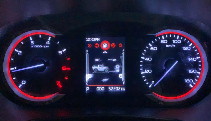 2021 Mahindra Thar LX PETROL HT 4WD AT, Petrol, Automatic, 52,389 km, Odometer Image