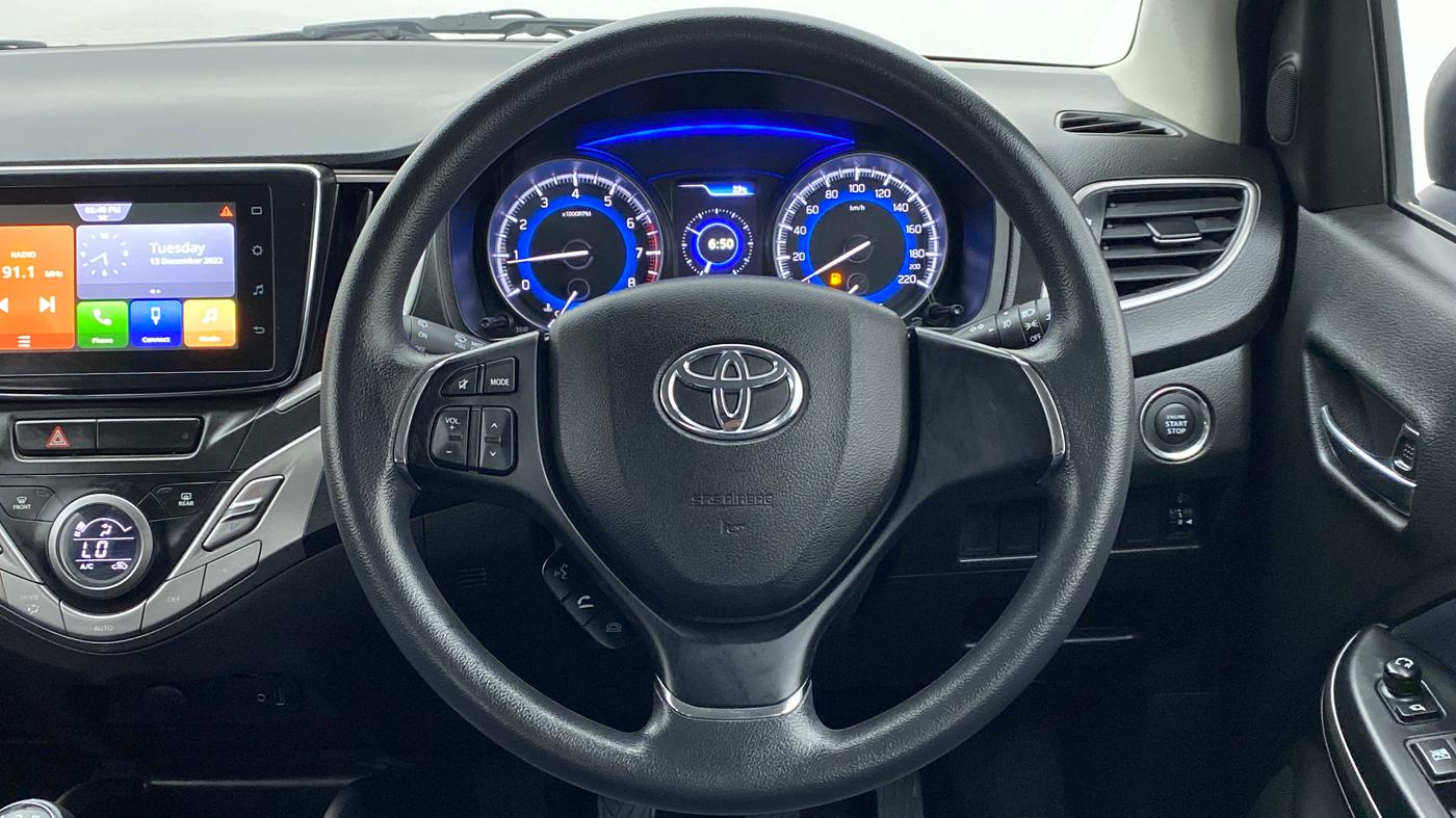 2021 Toyota Glanza G MT PETROL, Petrol, Manual, 13,337 km, Steering Wheel Close Up