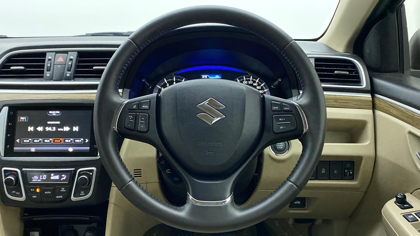 2021 Maruti Ciaz ALPHA 1.5 MT VTVT SHVS, Petrol, Manual, 4,302 km, Steering Wheel Close Up
