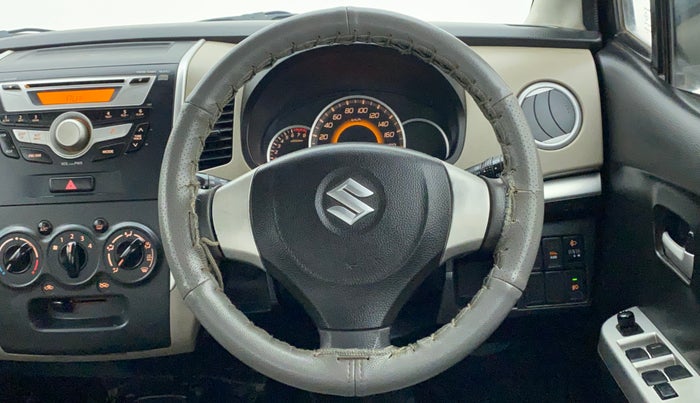 2013 Maruti Wagon R 1.0 VXI, Petrol, Manual, 54,296 km, Steering Wheel Close Up