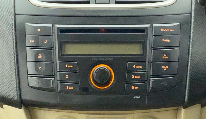 2013 Maruti Swift Dzire VXI, Petrol, Manual, 78,853 km, Infotainment System