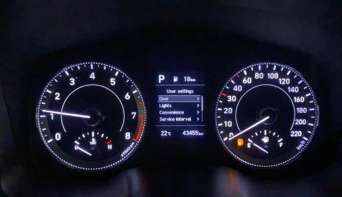 2021 Hyundai VENUE SX PLUS 1.0 TURBO DCT, Petrol, Automatic, 43,454 km, Odometer Image