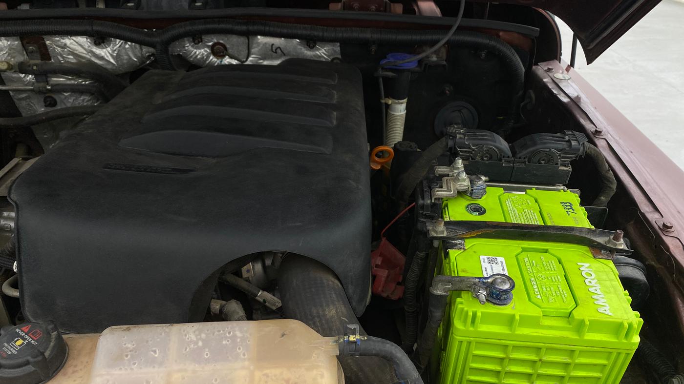 2022 Mahindra Thar LX PETROL HT 4WD AT, Petrol, Automatic, 31,431 km, Engine View - Left