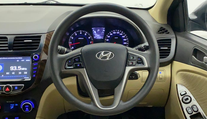 2017 Hyundai Verna 1.6 VTVT SX AT, Petrol, Automatic, 23,581 km, Steering Wheel Close Up
