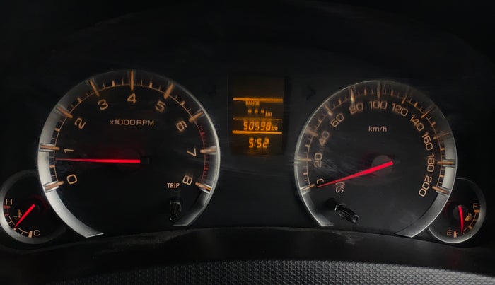 2013 Maruti Swift VXI, Petrol, Manual, 50,595 km, Odometer Image