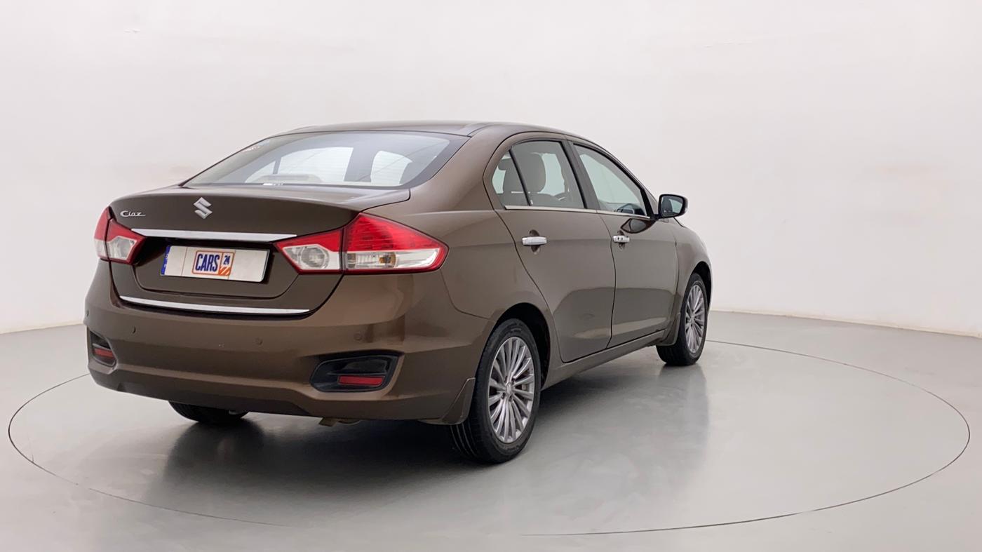 2017 Maruti Ciaz ALPHA  AT 1.4  PETROL, CNG, Automatic, 83,022 km, Right Back Diagonal