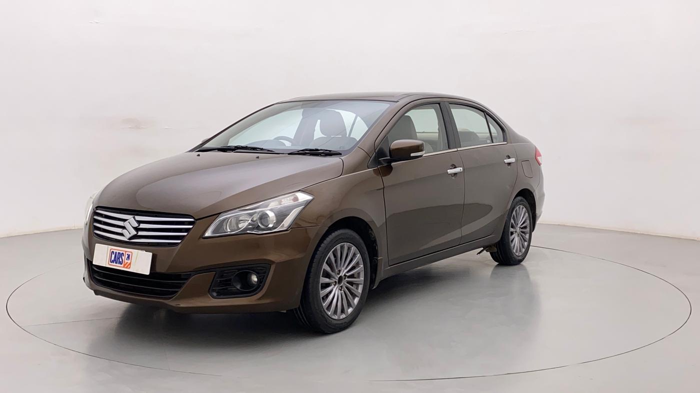 2017 Maruti Ciaz ALPHA  AT 1.4  PETROL, CNG, Automatic, 83,022 km, Left Front Diagonal