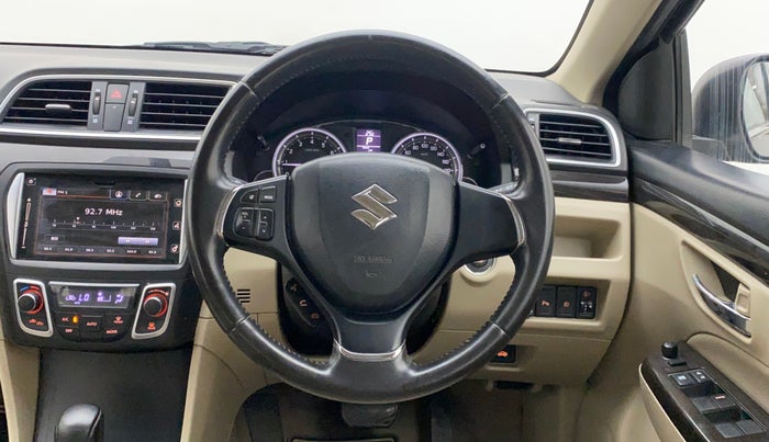 2017 Maruti Ciaz ALPHA  AT 1.4  PETROL, CNG, Automatic, 83,022 km, Steering Wheel Close Up