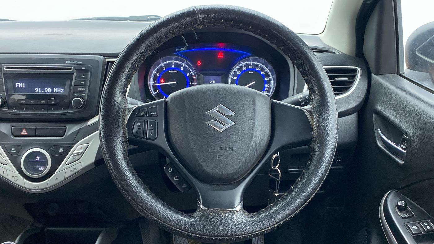 2018 Maruti Baleno DELTA 1.2 K12, Petrol, Manual, 27,047 km, Steering Wheel Close Up