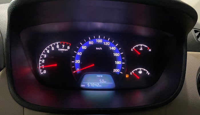2014 Hyundai Xcent S 1.2, Petrol, Manual, 57,040 km, Odometer Image