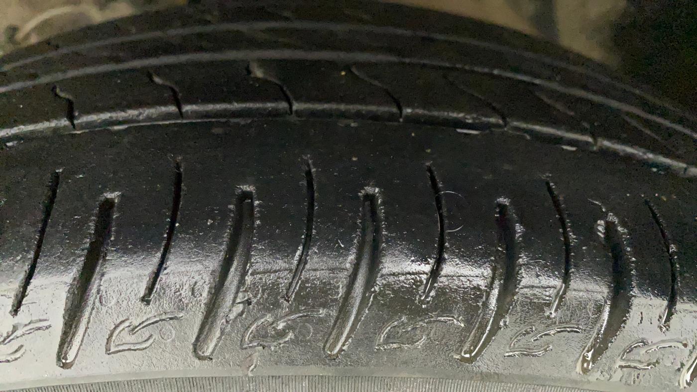 2021 Maruti Vitara Brezza LXI, Petrol, Manual, 57,999 km, Left Rear Tyre Tread