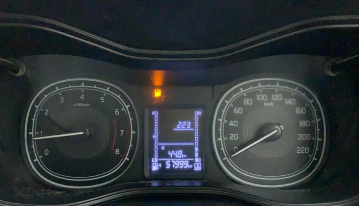 2021 Maruti Vitara Brezza LXI, Petrol, Manual, 57,999 km, Odometer Image