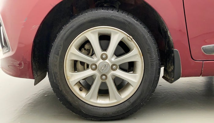 2015 Hyundai Grand i10 ASTA AT 1.2 KAPPA VTVT, Petrol, Automatic, 13,633 km, Left Front Wheel