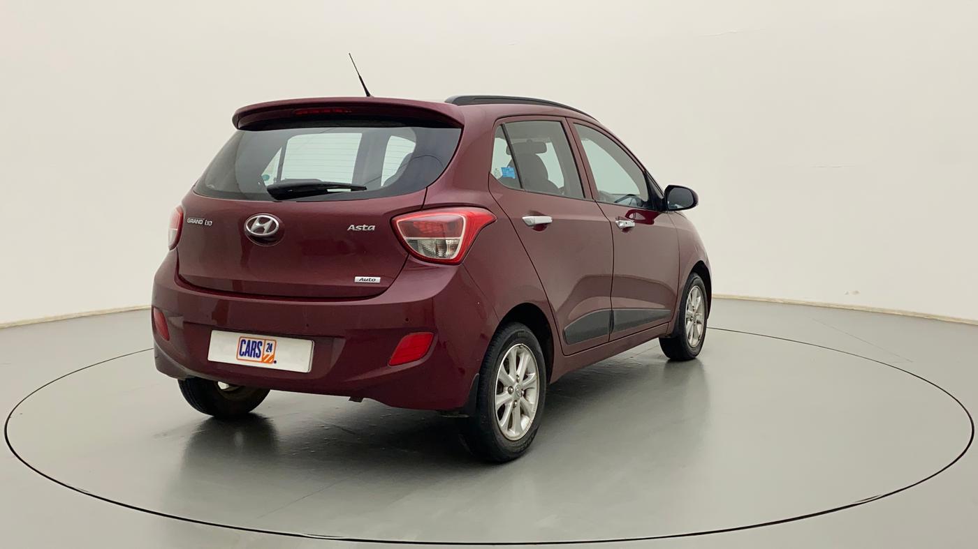 2015 Hyundai Grand i10 ASTA AT 1.2 KAPPA VTVT, Petrol, Automatic, 13,633 km, Right Back Diagonal