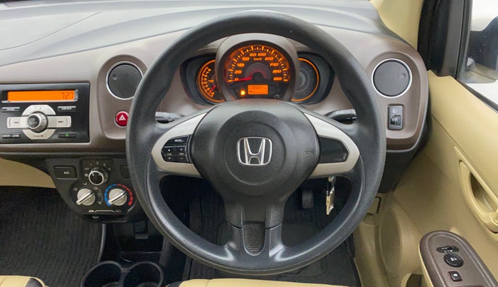 2013 Honda Amaze 1.2 SMT I VTEC, Petrol, Manual, 38,699 km, Steering Wheel