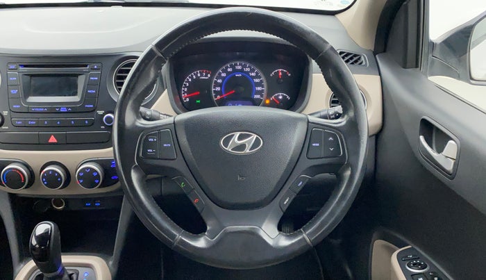 2015 Hyundai Grand i10 ASTA AT 1.2 KAPPA VTVT, Petrol, Automatic, 49,190 km, Steering Wheel Close Up