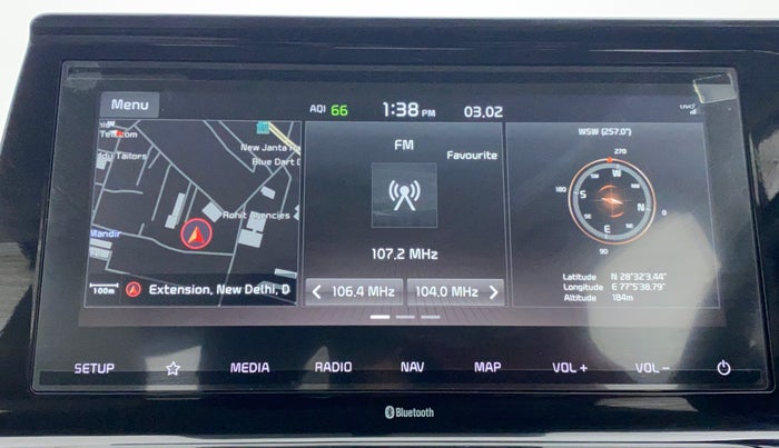 2021 KIA SELTOS HTX 1.5 PETROL MT, Petrol, Manual, 22,810 km, Infotainment System