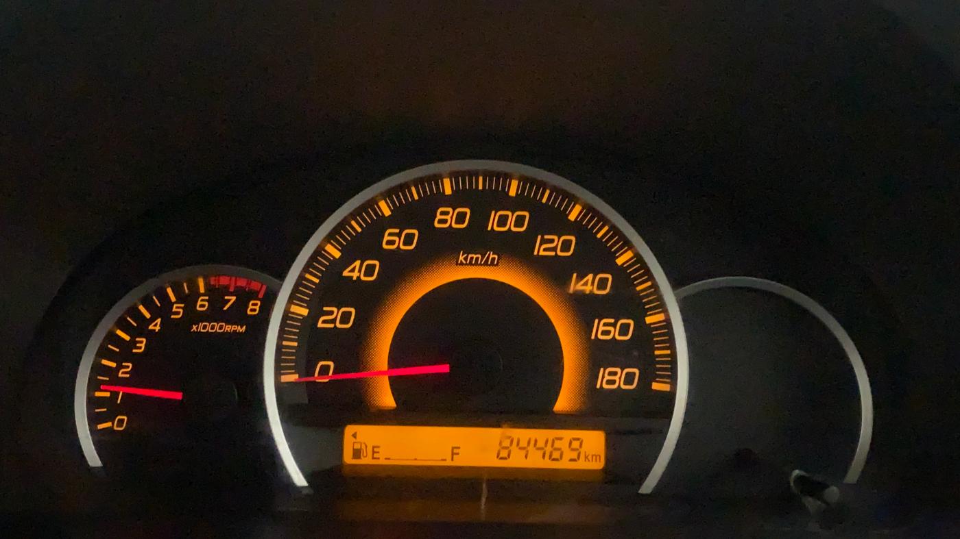2012 Maruti Wagon R 1.0 VXI, Petrol, Manual, 84,468 km, Odometer Image