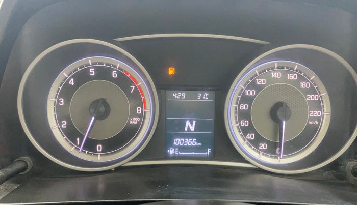 2019 Maruti Dzire VXI AMT, Petrol, Automatic, 1,00,366 km, Odometer Image