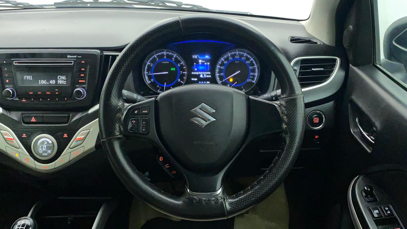 2017 Maruti Baleno ZETA PETROL 1.2, Petrol, Manual, 70,118 km, Steering Wheel Close Up