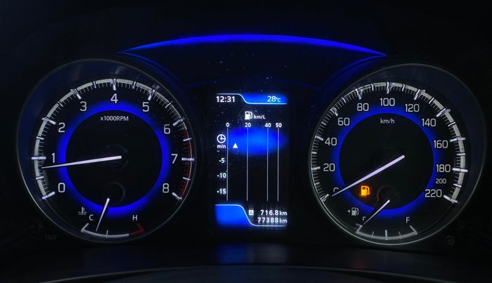 2015 Maruti Baleno ALPHA PETROL 1.2, Petrol, Manual, 77,388 km, Odometer Image