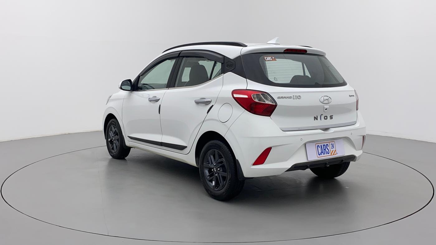 2021 Hyundai GRAND I10 NIOS SPORTZ AMT 1.2 KAPPA VTVT, Petrol, Automatic, 17,916 km, Left Back Diagonal