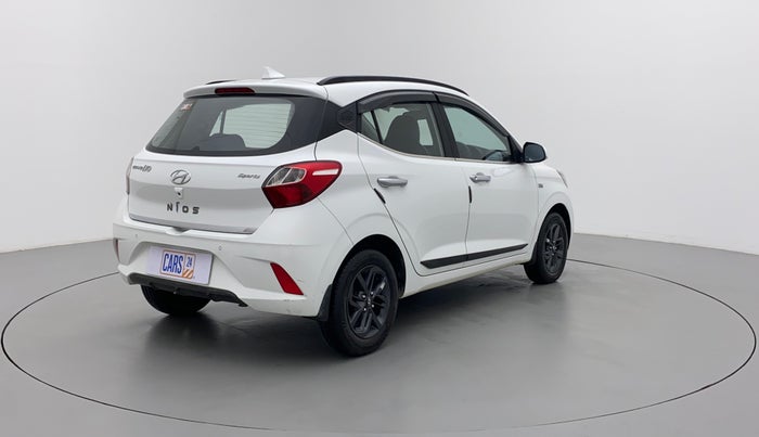 2021 Hyundai GRAND I10 NIOS SPORTZ AMT 1.2 KAPPA VTVT, Petrol, Automatic, 17,916 km, Right Back Diagonal