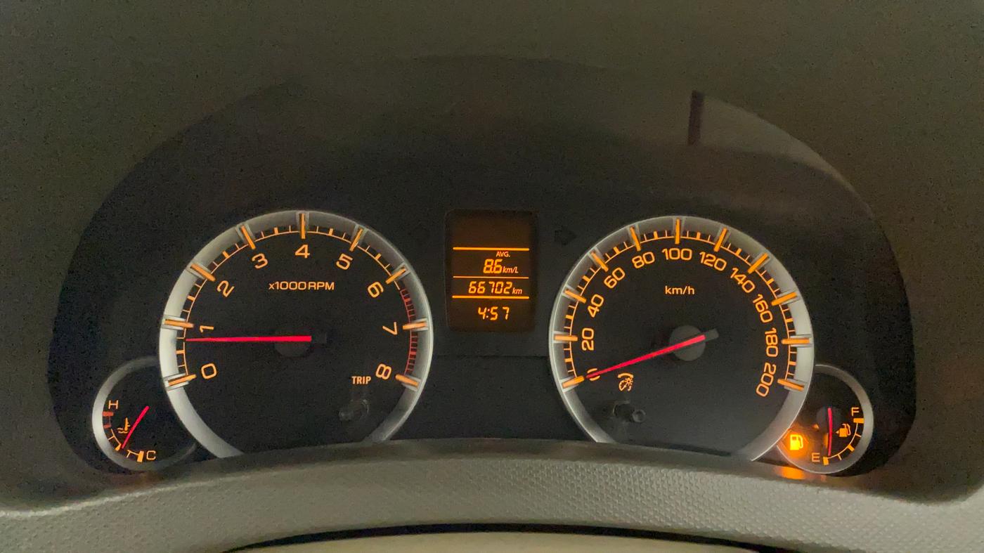2013 Maruti Ertiga VXI, CNG, Manual, 66,702 km, Odometer Image