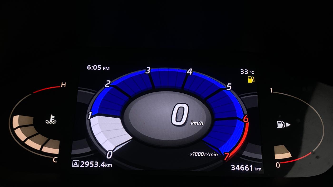 2022 Nissan MAGNITE XV MT, Petrol, Manual, 34,658 km, Odometer Image