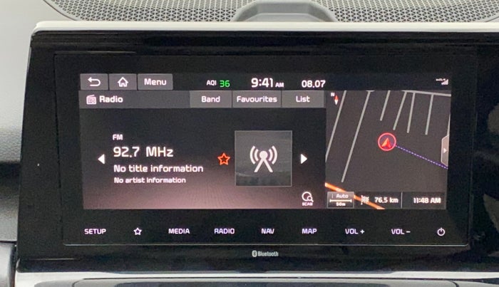2022 KIA SELTOS HTX IVT 1.5 PETROL, Petrol, Automatic, 39,295 km, Infotainment System