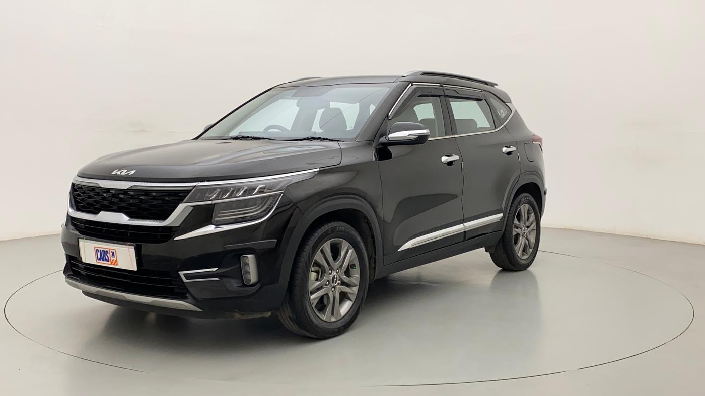 2022 KIA SELTOS HTX IVT 1.5 PETROL, Petrol, Automatic, 39,295 km, Left Front Diagonal