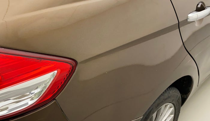 2017 Maruti Ciaz ALPHA 1.4 PETROL, Petrol, Manual, 77,919 km, Right quarter panel - Minor scratches