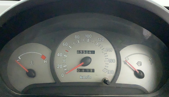 2011 Hyundai Santro Xing GLS, Petrol, Manual, 73,091 km, Odometer Image