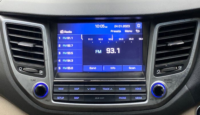 2017 Hyundai Tucson 2WD AT GLS DIESEL, Diesel, Automatic, 91,417 km, Infotainment System