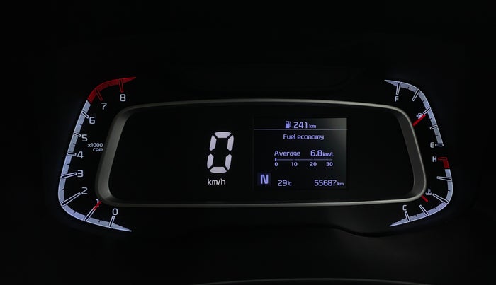 2021 KIA SONET HTX 1.0 IMT, Petrol, Manual, 55,683 km, Odometer Image