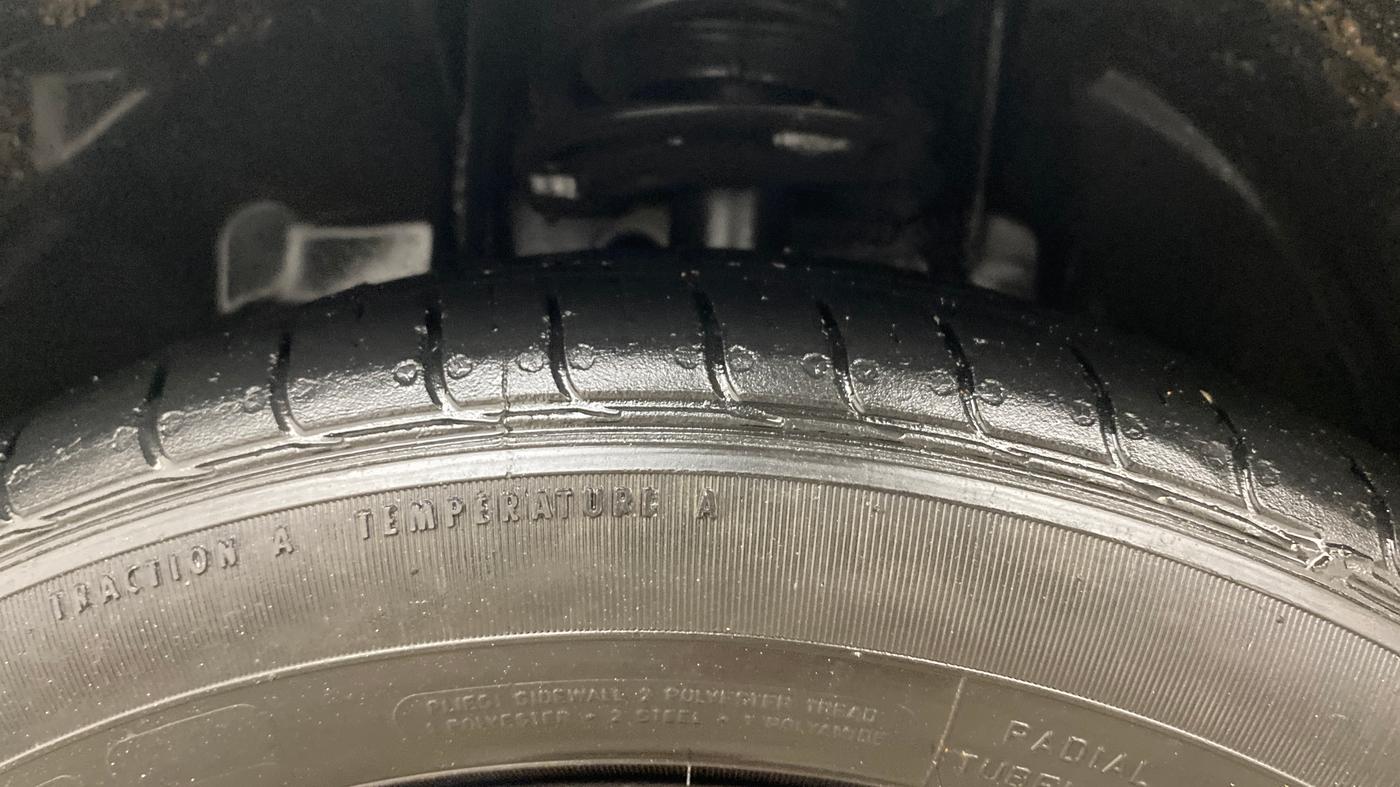 2021 Tata Tiago XZA PLUS PETROL, Petrol, Automatic, 23,272 km, Left Front Tyre Tread