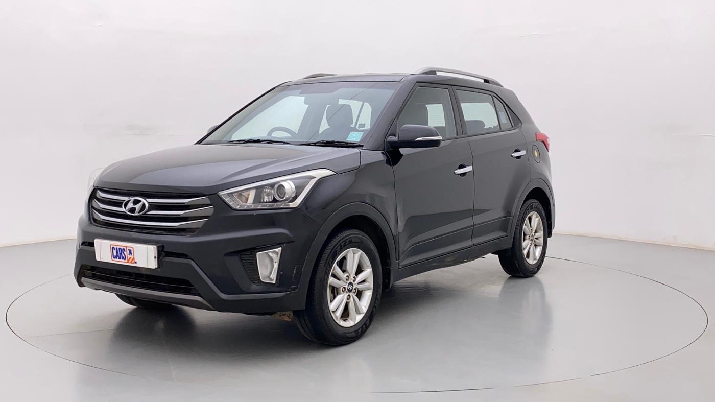 2016 Hyundai Creta SX PLUS 1.6 PETROL, Petrol, Manual, 1,02,898 km, Left Front Diagonal