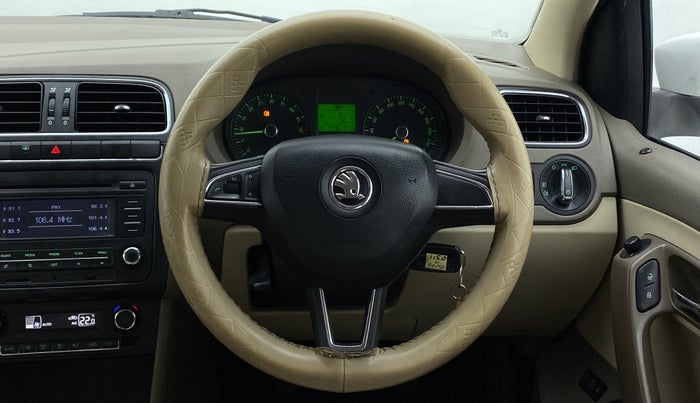 2014 Skoda Rapid ELEGANCE 1.6 TDI MT, Diesel, Manual, 84,401 km, Steering Wheel Close Up