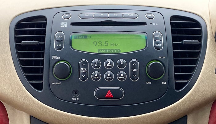 2010 Hyundai i10 SPORTZ 1.2, Petrol, Manual, 76,482 km, Infotainment System