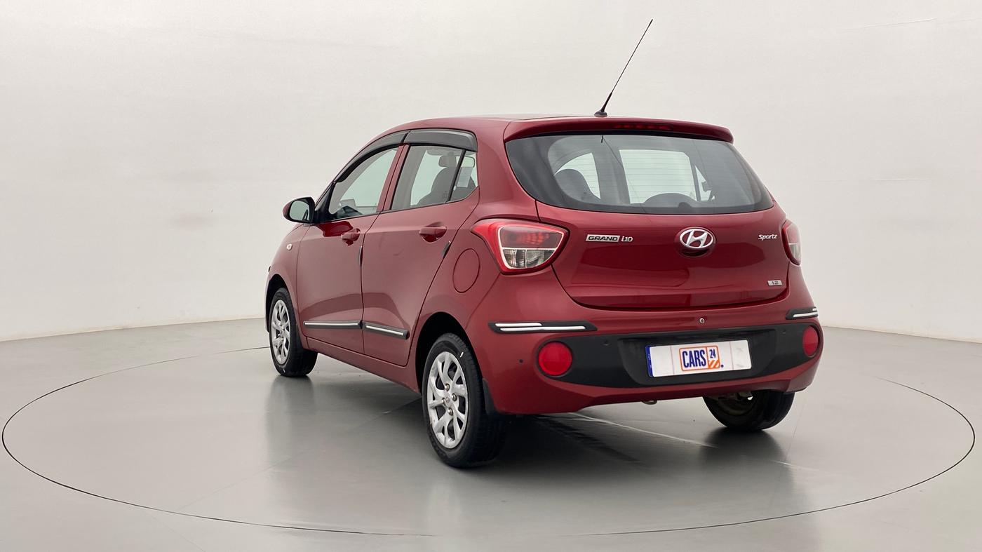 2017 Hyundai Grand i10 SPORTZ 1.2 KAPPA VTVT, Petrol, Manual, 50,583 km, Left Back Diagonal