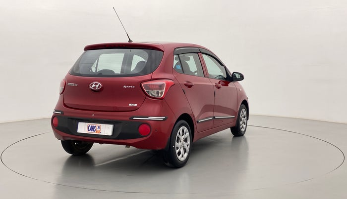 2017 Hyundai Grand i10 SPORTZ 1.2 KAPPA VTVT, Petrol, Manual, 50,583 km, Right Back Diagonal