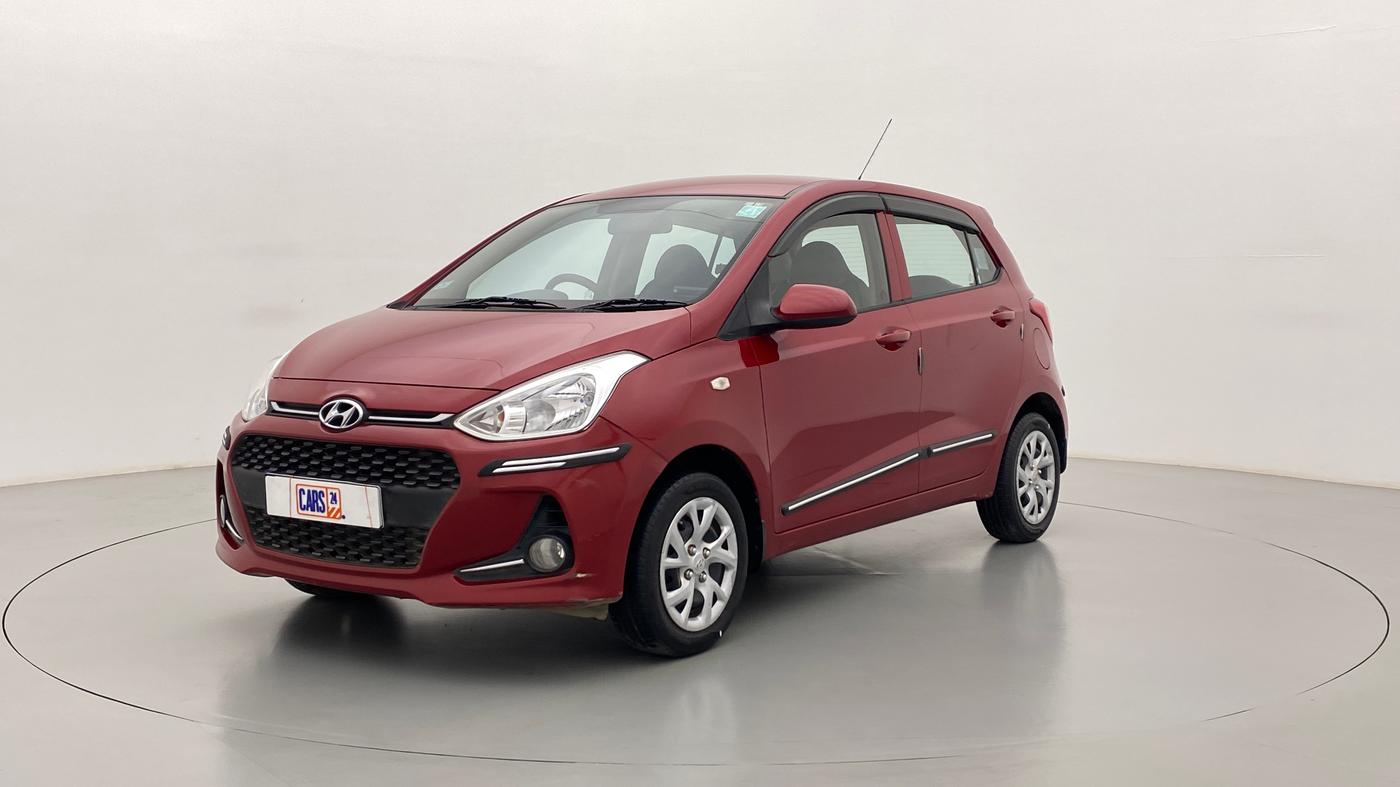 2017 Hyundai Grand i10 SPORTZ 1.2 KAPPA VTVT, Petrol, Manual, 50,583 km, Left Front Diagonal