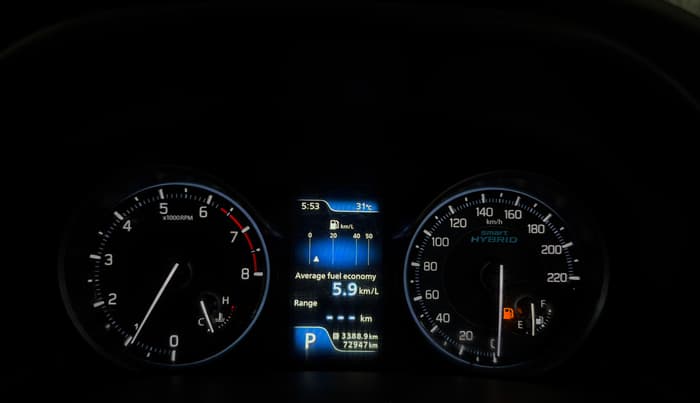 2021 Maruti Ertiga ZXI AT SHVS, Petrol, Automatic, 72,885 km, Odometer Image