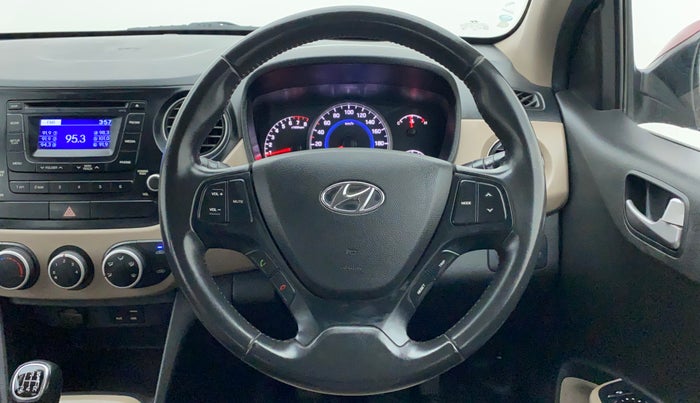 2016 Hyundai Grand i10 ASTA (O) 1.2 KAPPA VTVT, Petrol, Manual, 38,193 km, Steering Wheel Close Up